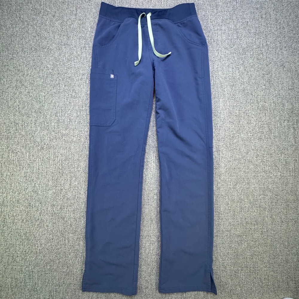 FIGS Casma Scrub Pants XS‎ Tall Graphite Blue Gray FIONx 3 Pocket Womens